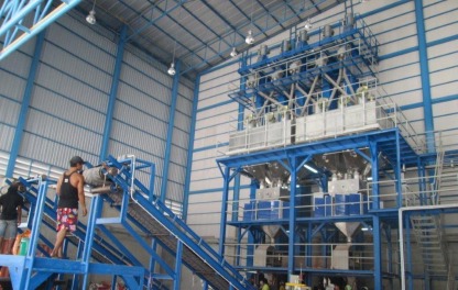 ระบบเครื่องชั่ง และผสมวัสดุ (Batching and bulk blending) - เครื่องลำเลียงวัสดุผง bulk matrial handling