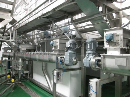 ระบบสกรูลำเลียง และดูดวัสดุ (Screw conveyor & Vacuum Conveyi - เครื่องลำเลียงวัสดุผง bulk matrial handling