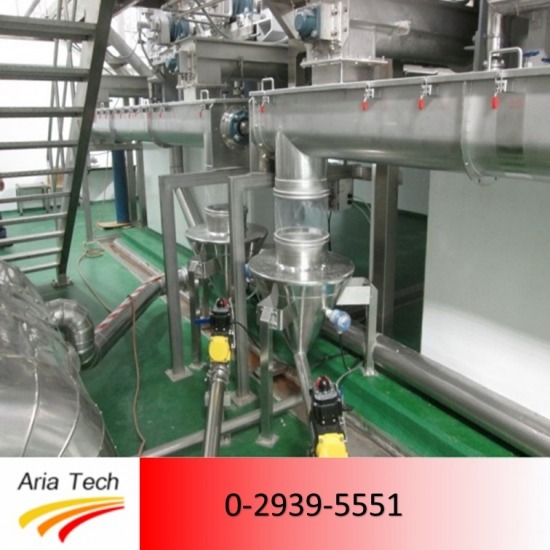 ระบบสกรูลำเลียง (Screw conveyor) - เครื่องลำเลียงวัสดุผง bulk material handling